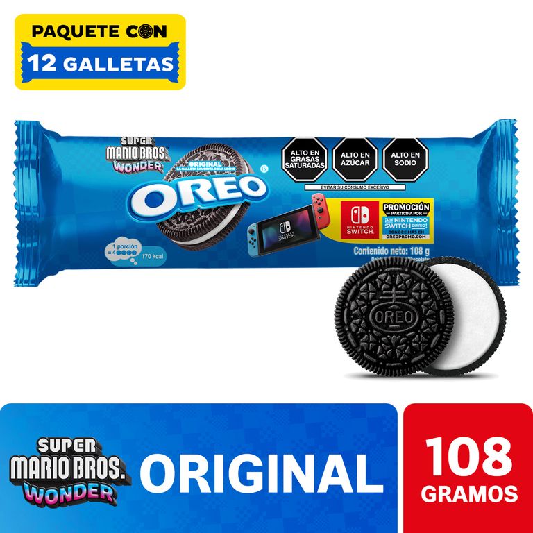 Galleta Oreo Sabor Original Empaque 108 g