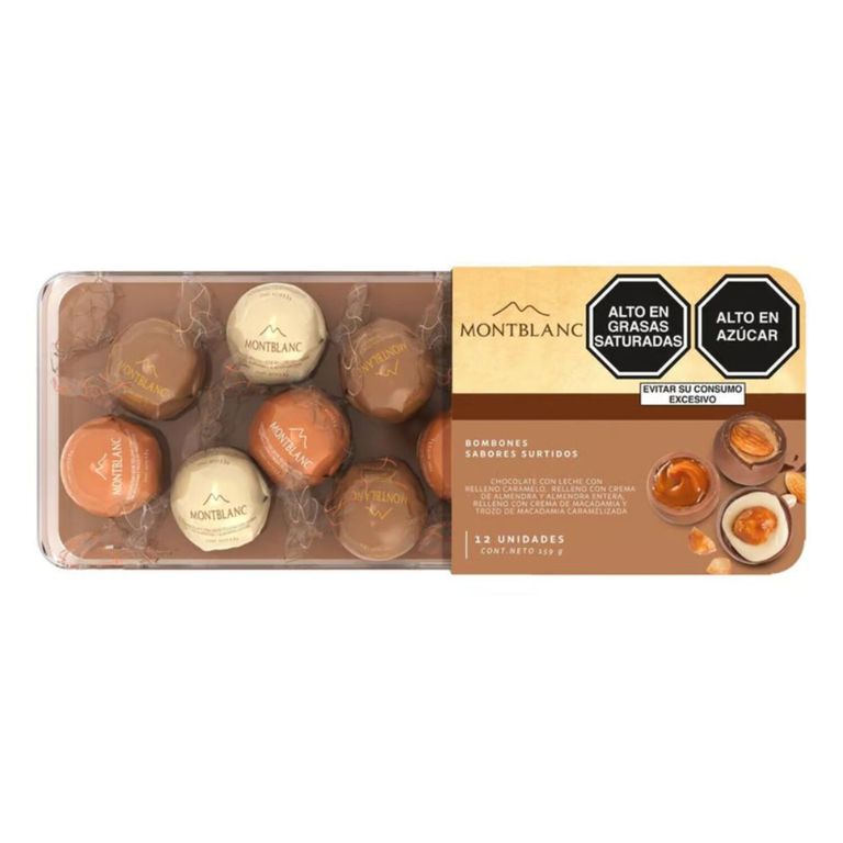 Bombones Montblanc Sabores Surtidos Caja 12 Und