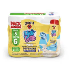 GLORIA - SixPack Yogurt Yoguito Con Probióticos Vainilla 6 Unidades