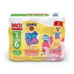 GLORIA - SixPack Yogurt Yoguito Con Probióticos Fresa 6 Unidades