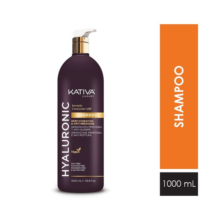 Shampoo Kativa Hyaluro Keratin Botella 1 L