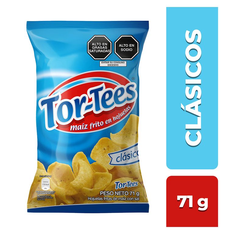 Snack de Maíz Tortees Clásico Sal Bolsa 71 g