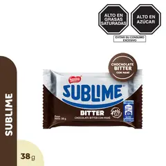 SUBLIME - Chocolate Bitter con Leche 38g