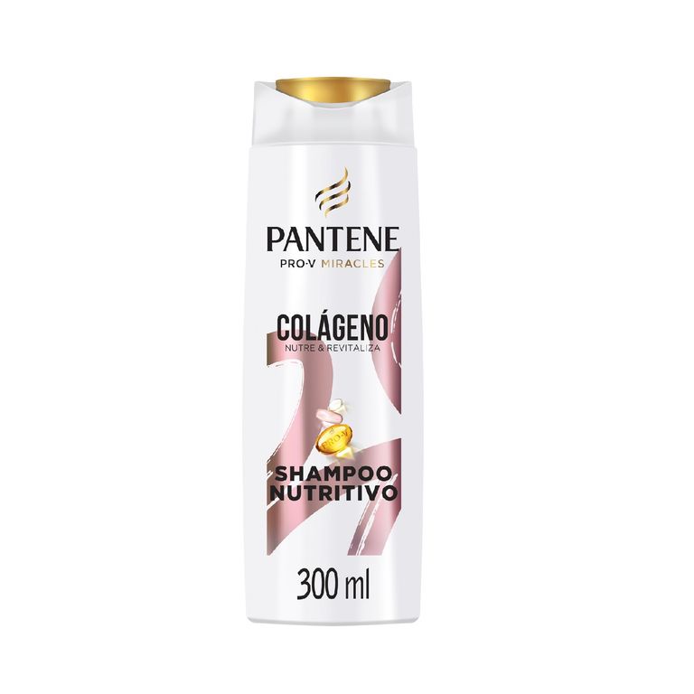 Shampoo Pantene Miracles Nutritivo Colágeno Botella 300 mL