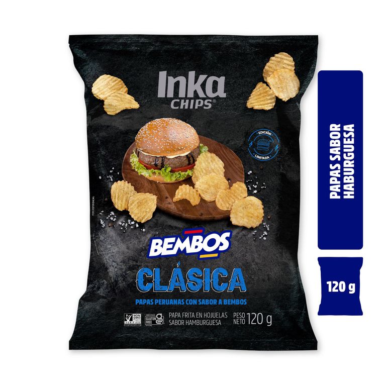 Papa Inka Chips Bembos Clásica Bolsa 120 g