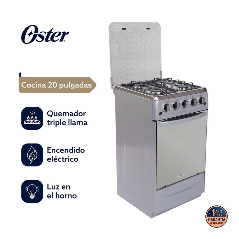 Cocina 20 Pulgadas Gris Ospgsc20G4Htss