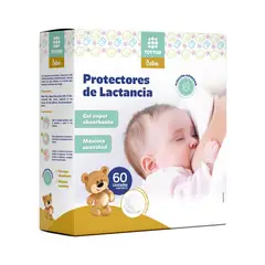 TOTTUS - Protectores De Lactancia Con Gel Pack 60 Und