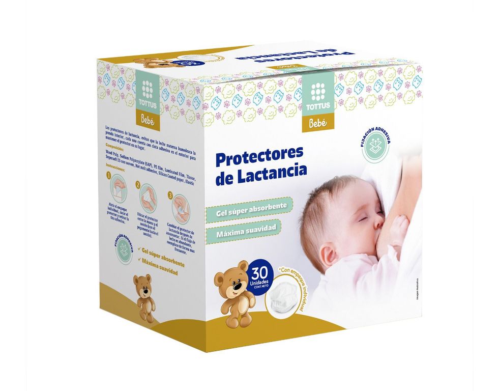 Protectores de Lactancia Tottus Caja 30 Und