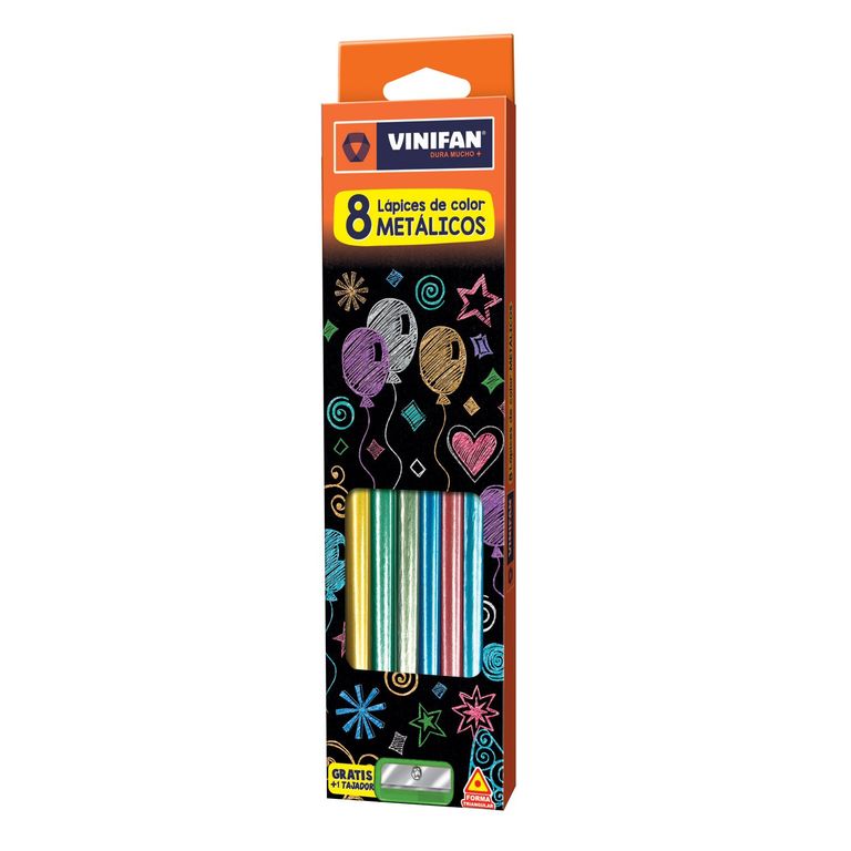 Colores Vinifan Metálicos Caja 8 Und