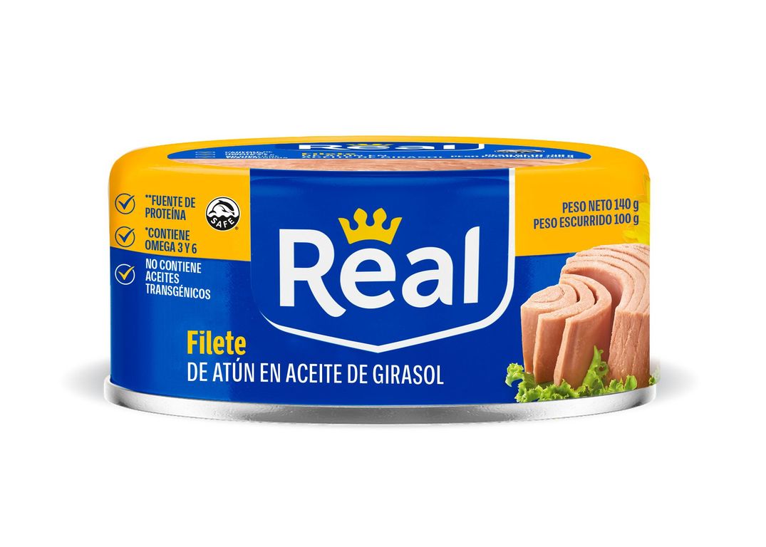 Filete de Atún Real en Aceite Girasol Lata 140 g