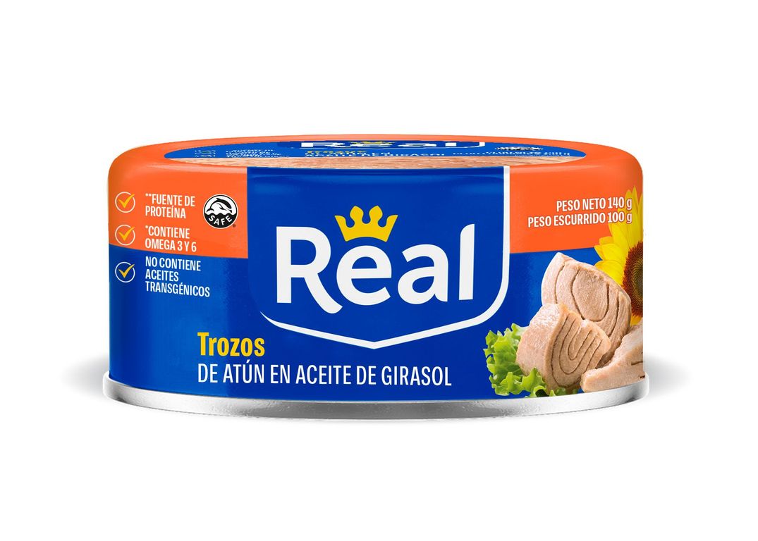 Trozos de Atún Real en Aceite Girasol Lata 140 g