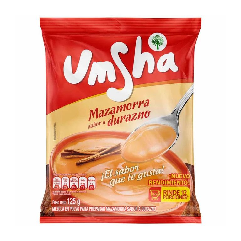Mazamorra Umsha Sabor Durazno Bolsa 125 g