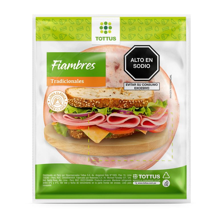 Jamonada Tottus de Pollo Empaque 200 g