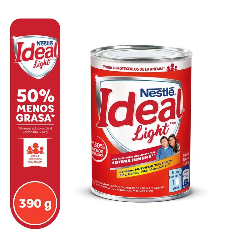 Mezcla Láctea Ideal Light Lata 390 g