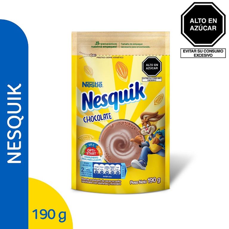 Mezcla de Cacao Nesquik en Polvo Chocolate Doypack 190 g