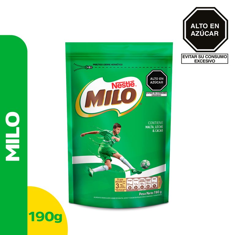 Alimento Granulado Milo Activ Go Doypack 190 g