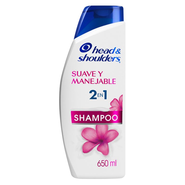 Shampoo 2 en 1 Head & Shoulders Suave y Manejable Botella 650 mL