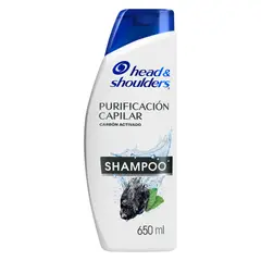 HEAD SHOULDERS - Shampoo Purificador Capilar Carbón Botella 650 mL