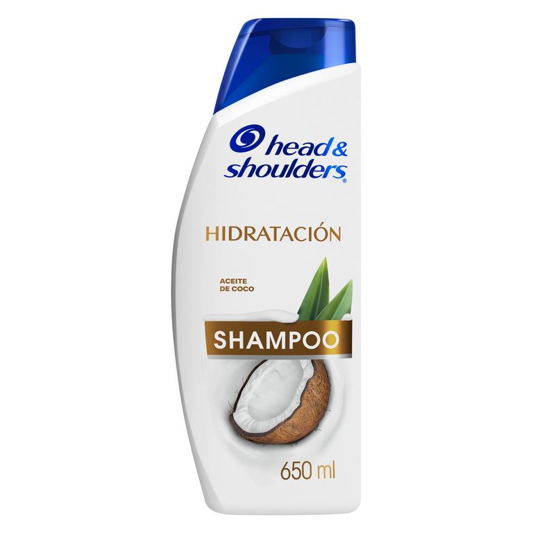 Shampoo Head & Shoulders Hidratación Aceite de Coco Botella 650 mL