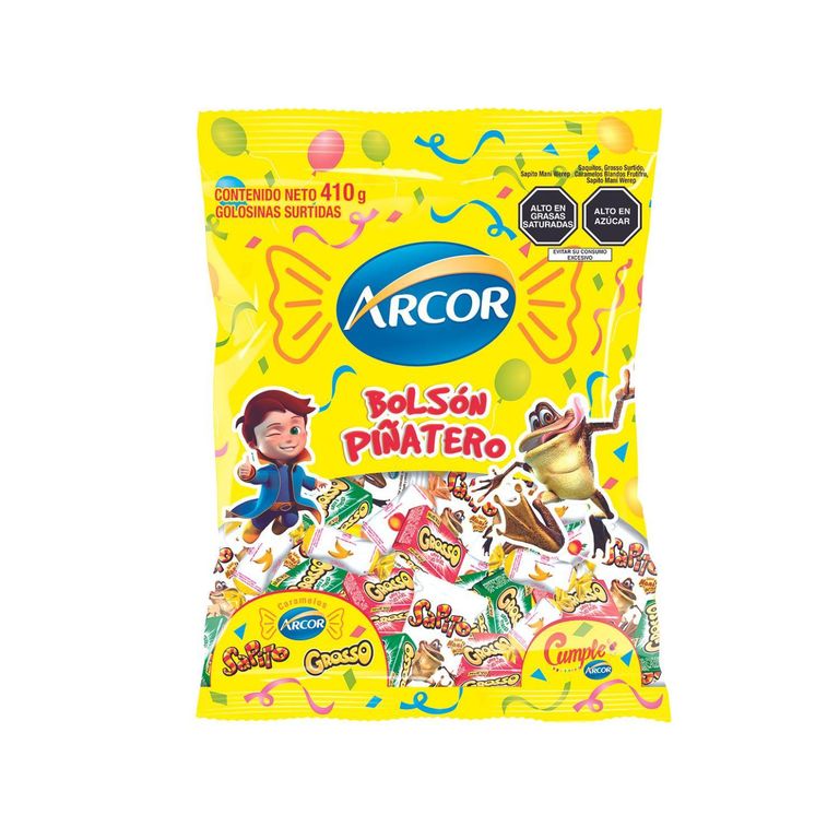 Golosinas Arcor Piñatero Bolsa 410 g
