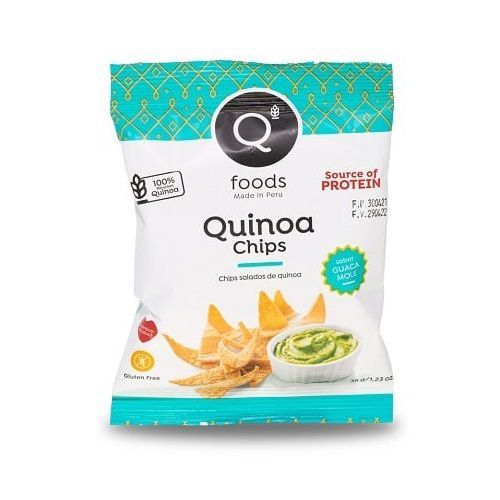 Snack Quinoa Chips Qfoods Sabor Guacamole Bolsa 35 g