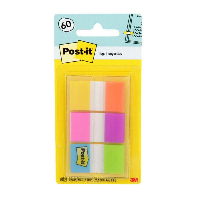 Banderitas Adhesivas Post It Colores Eléctricos Empaque 60 Und