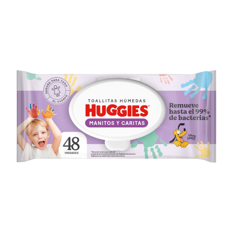 Toallas Húmedas Manitos y Carita Huggies Empaque 48 Und