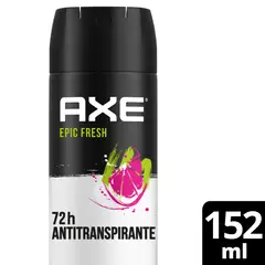 AXE - Antitranspirante Antibacterial Epica Fresh Envase 152 mL