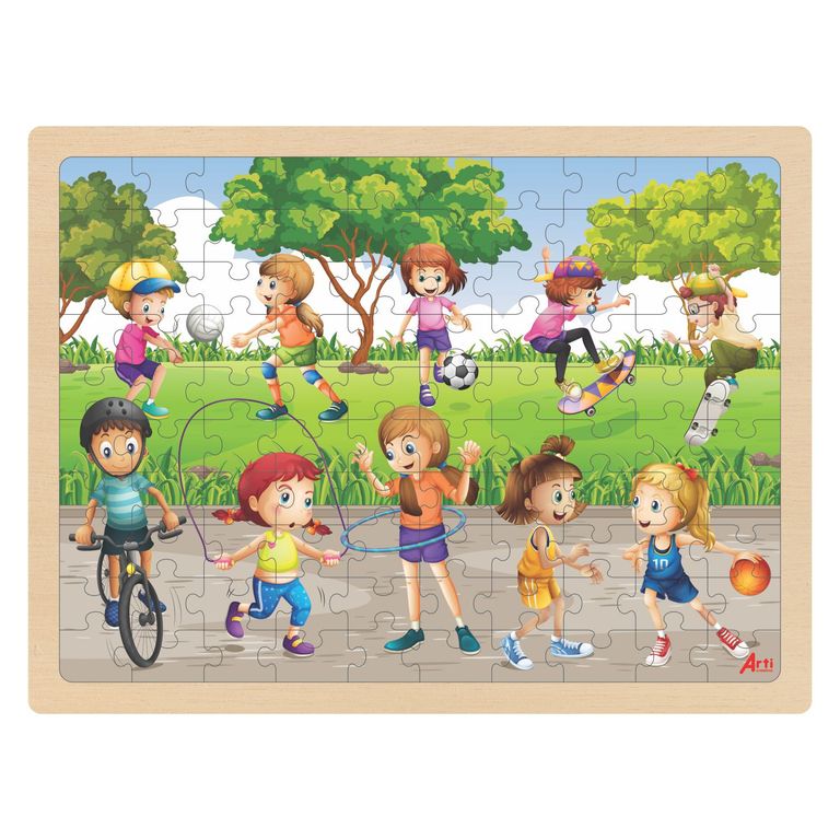 Rompecabezas Arti Creativo 100 Piezas Al Aire Libre Madera