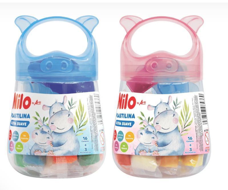 Plastilina Nilo Ultra Suave Y Accesorios Envase 16 Und
