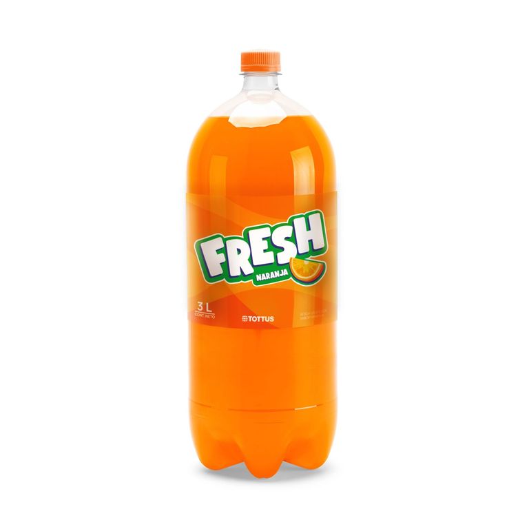 Gaseosa Fresh Cola Naranja Botella 3 L
