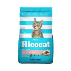 RICOCAT - Alimento Seco Gatitos Ricocat Carne Pescado Leche Bolsa 9 Kg