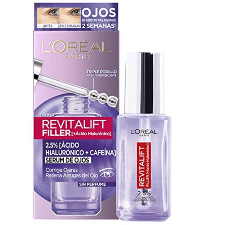 Sérum para Contorno de Ojos L’Oréal Revitalift Ácido Hialurónico Envase 20 mL