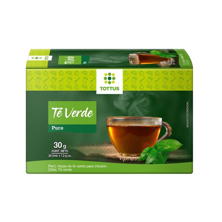 Té Verde Tottus Caja 25 Sobres