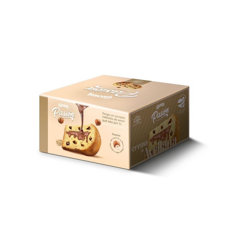 Panetón Gloria Pasión Crema de Avellanas Caja 500 g