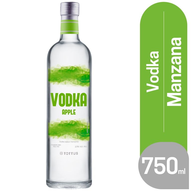 Vodka Apple Tottus Botella 750 mL