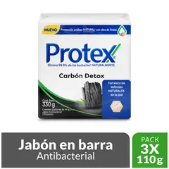 PROTEX - Jabón en Barra Protex Carbon Detox 3x110g