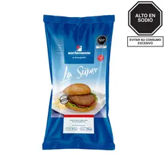 SAN FERNANDO - Hamburguesa La Súper 850 G Pollo y Res 14 Unidades