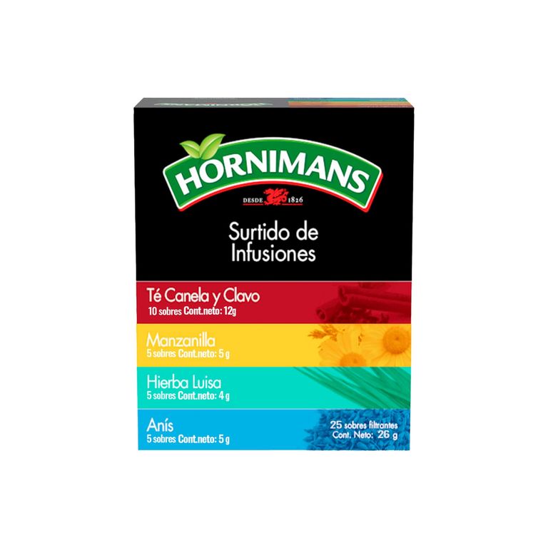 Surtido de Infusiones Hornimans Caja 25 Sobres