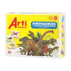 ARTI CREATIVO - Memoria Arti Creativo Dinosaurios Caja 36 Piezas