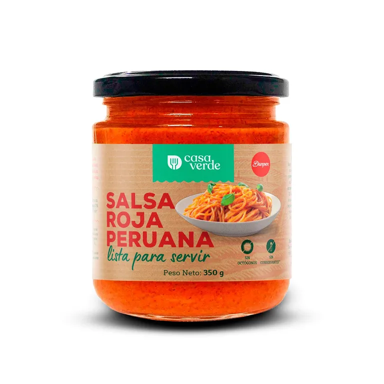 Salsa Roja Peruana Casa Verde Empaque 350 g