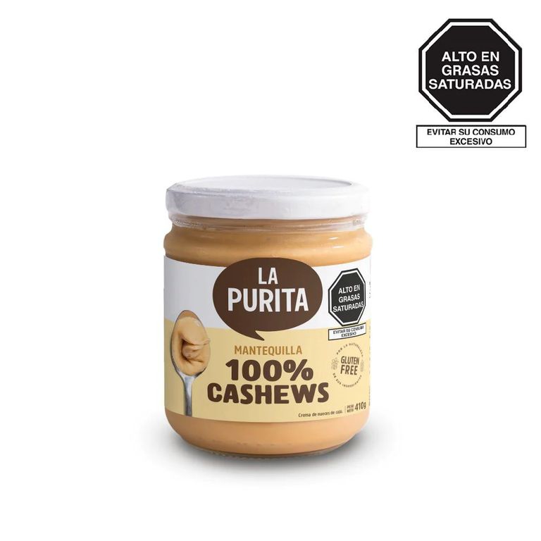 Mantequilla de Cashews La Purita Pote 410 g