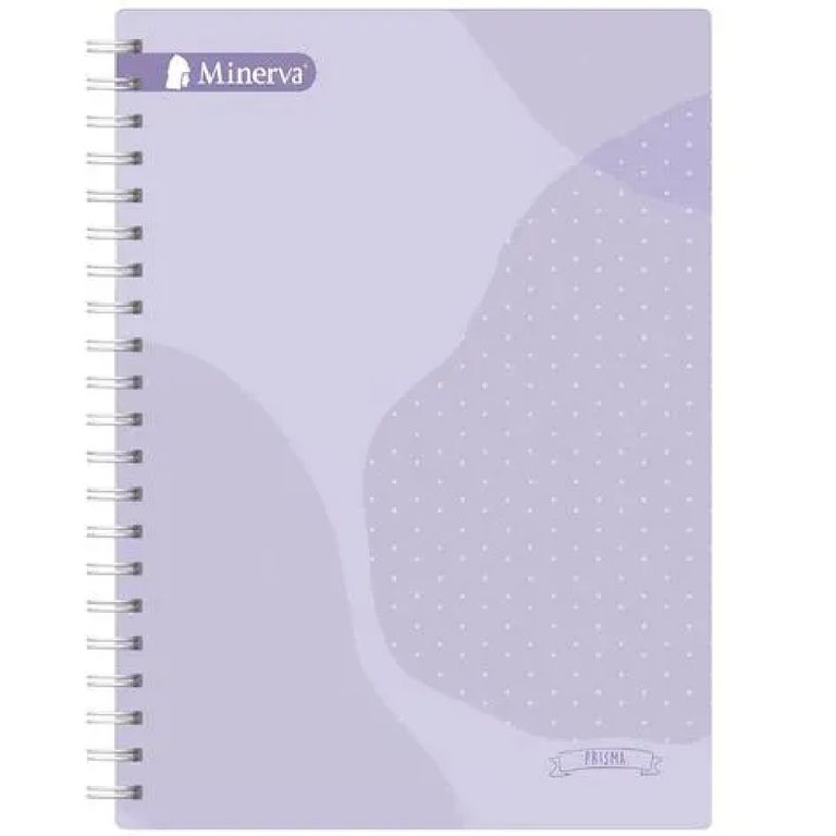 Cuaderno Anillado Cuadriculado Minerva Ejec. 180 Hojas 6 Div. Prisma