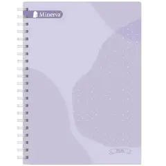 MINERVA - Cuaderno Anillado Cuadriculado Minerva Ejec. 180 Hojas 6 Div. Prisma