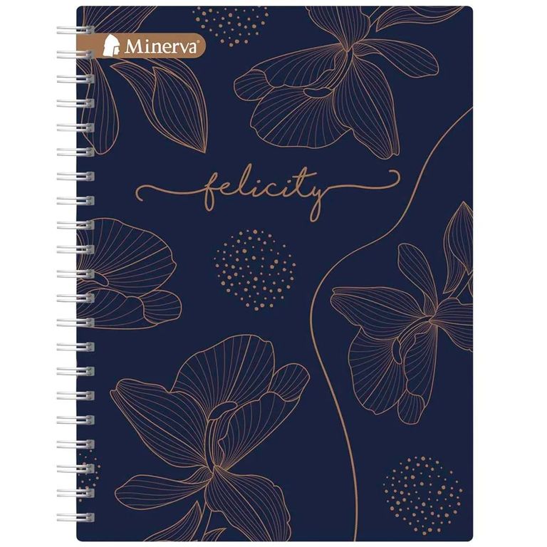 Cuaderno Anillado Cuadriculado Minerva Univ. 160 Hojas 5 Div. Mixto