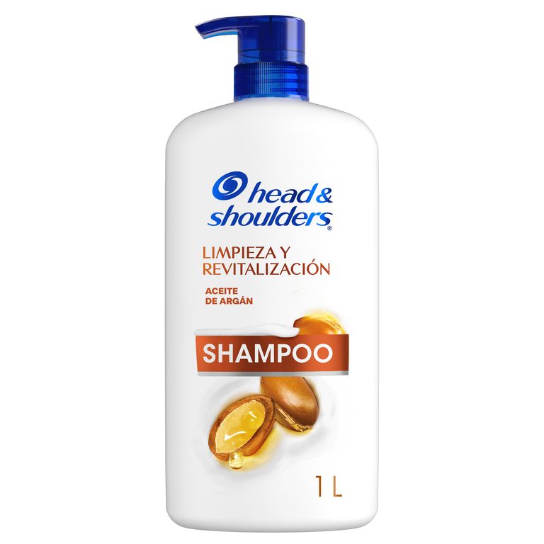Shampoo Head & Shoulders Limpieza Renovadora Argán Botella 1 L