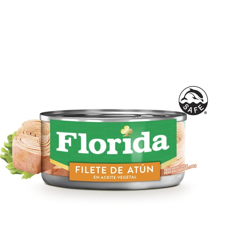 Filete de Atún Florida en Aceite Vegetal Lata 140 g