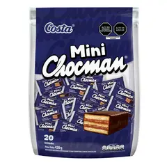 COSTA - Bizcocho Chocman Mini Relleno Manjar 21 g