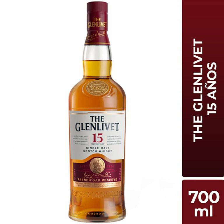 Whisky The Glenlivet 15 Anos Botella 700 mL