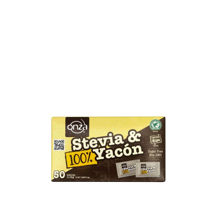 Stevia Yacón Onza Caja 50 Sobres